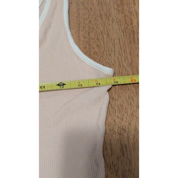 Sage The Label Womens Tank Peach Sheer Soft Classic Costal Size S - Picture 3 of 6